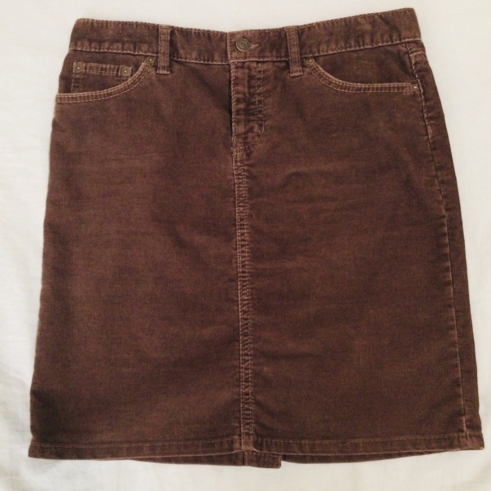 Brown corduroy GAP skirt